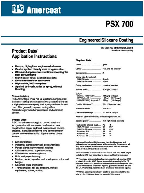 psx 700 data sheet|PSX®700